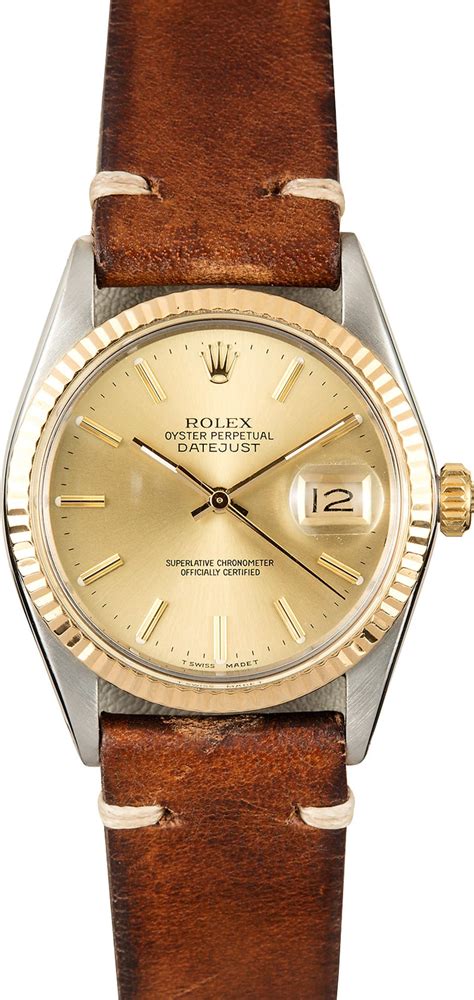 rolex with leather band women's|genuine rolex leather watch bands.